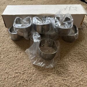 8 Customcraft Letter K Monogrammed Napkin Rings Korea *New*